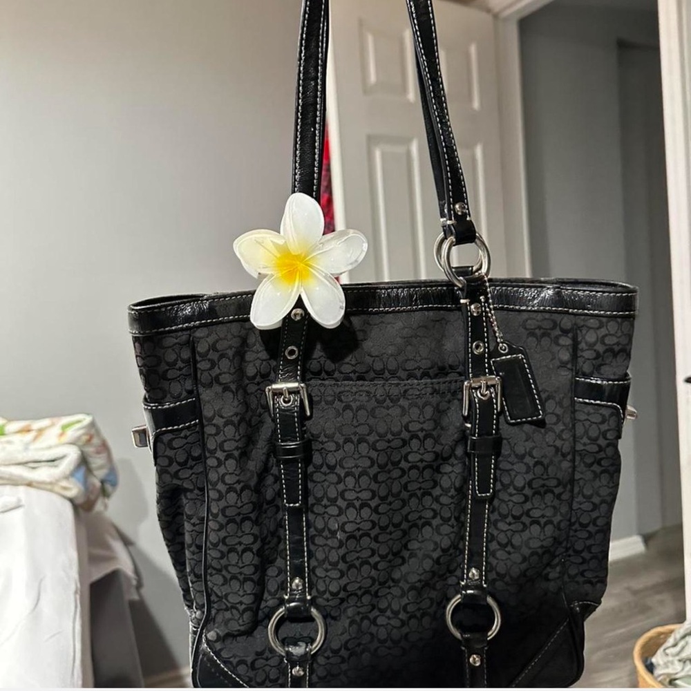 Black Designer Tote Bag